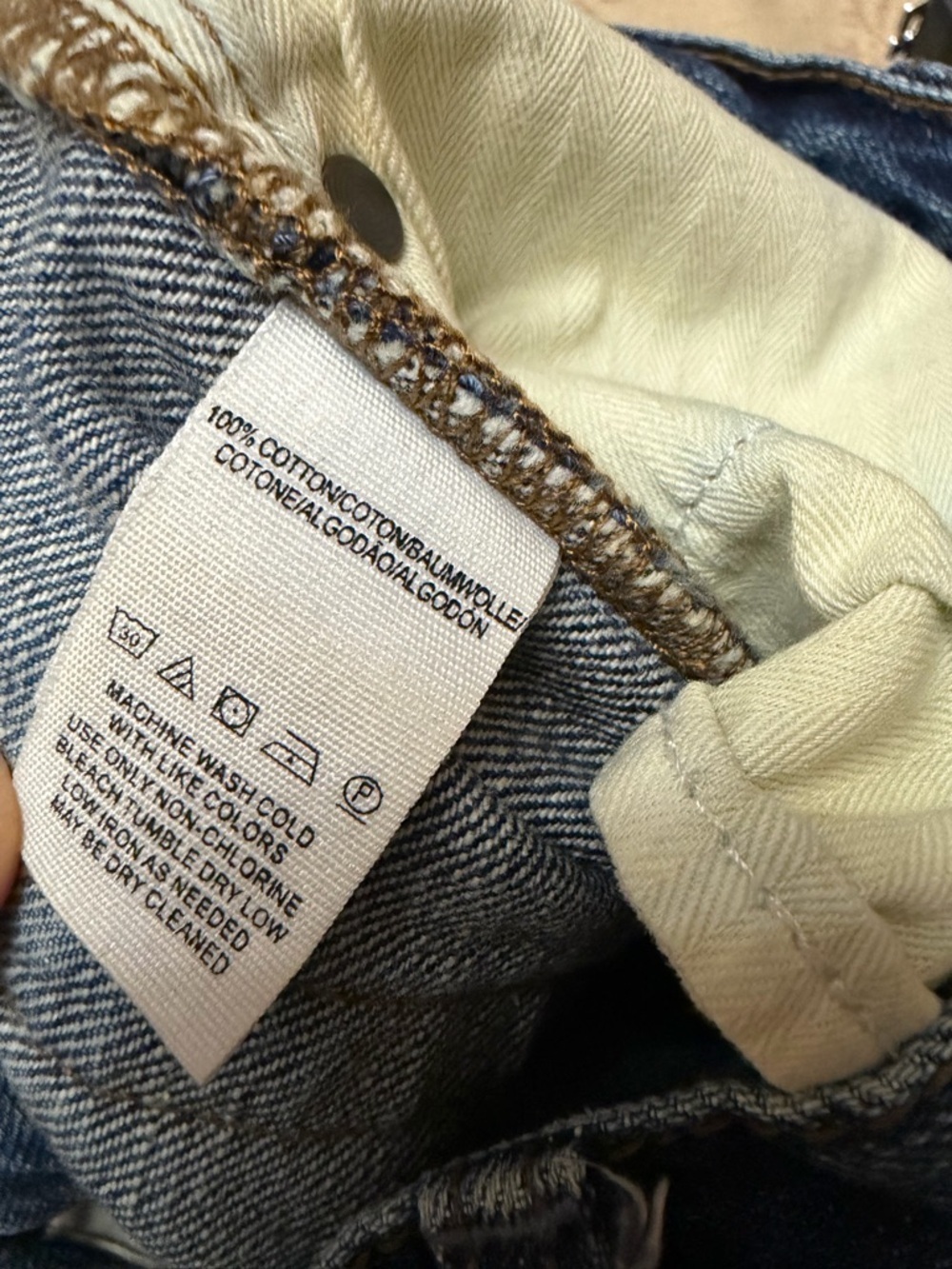 Free People Distressed Hem Medium Blue Wide-Leg Jeans 61855-16515125 - Picture 6 of 9
